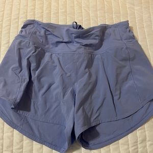 Lululemon speed up shorts!! Size 4 tall